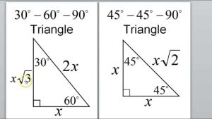 Single Working Mom What Is The Formula For 30 60 90 Triangles