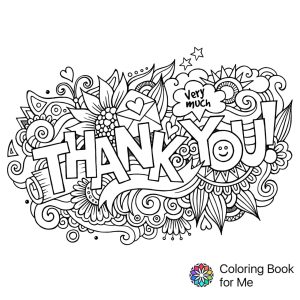 free printable thank you coloring pages Coloring pages inspirational
