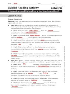 Guided Reading Activity A World Power Worksheet Answers