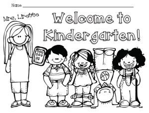 Mrs. Lirette's Learning Detectives to Kindergarten! FREE Color