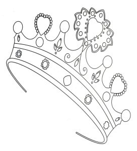 Color the fancy crown with your favorite colors Coloring pages, My