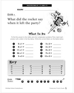Multiplication Practice Puzzles by Bob Hugel