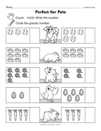 Preschool Sets Worksheet For Kindergarten