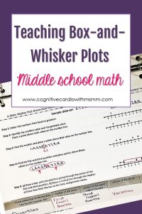 Teaching Box and Whisker Plots in 2020 Middle school math, Math