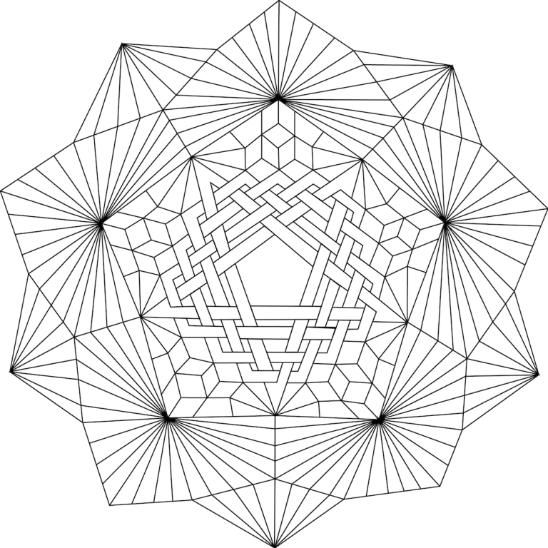 Full Page Geometric Coloring Pages