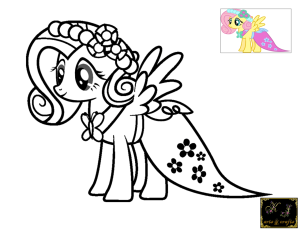 Fluttershy Printable Coloring Pages Coloring Home