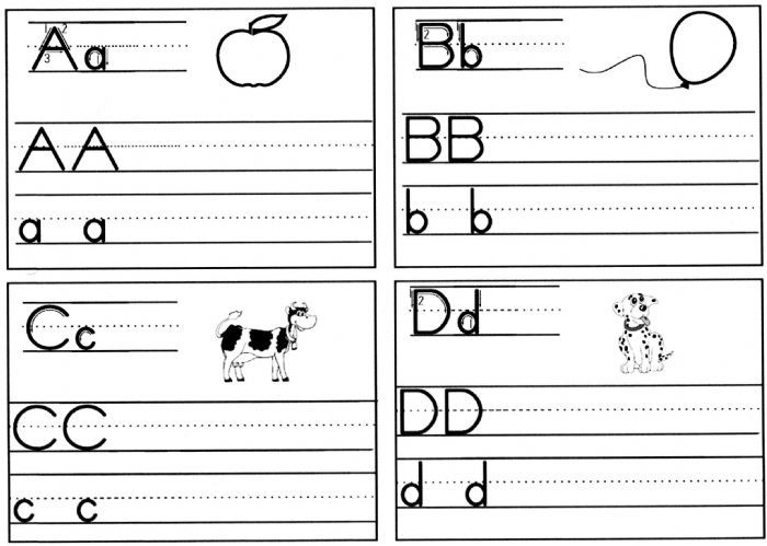 Printable 1st Grade Penmanship Worksheets