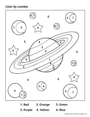 Space Theme Worksheets For Preschool