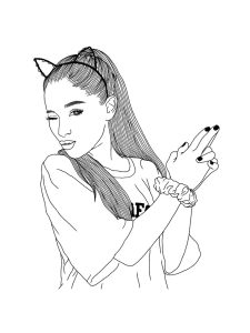 Ariana Grande coloring pages. Free Printable Ariana Grande coloring pages.