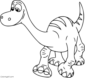 The Good Dinosaur Coloring Pages ColoringAll