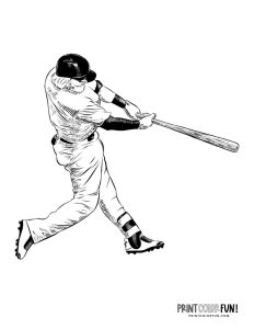14 baseball player coloring pages Free sports printables Print Color