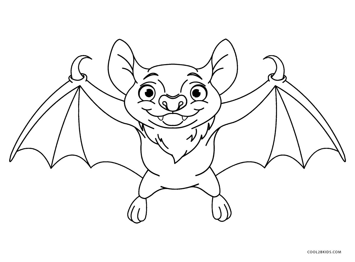 Coloring Pages Bat