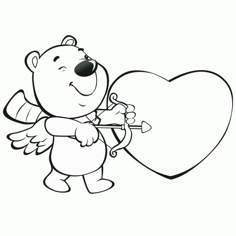Coloring Pages Valentine Hearts