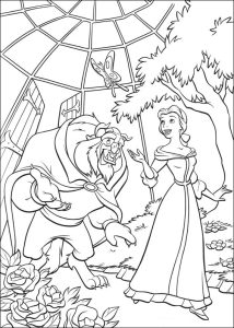 Free Printable Beauty And The Beast Coloring Pages For Kids