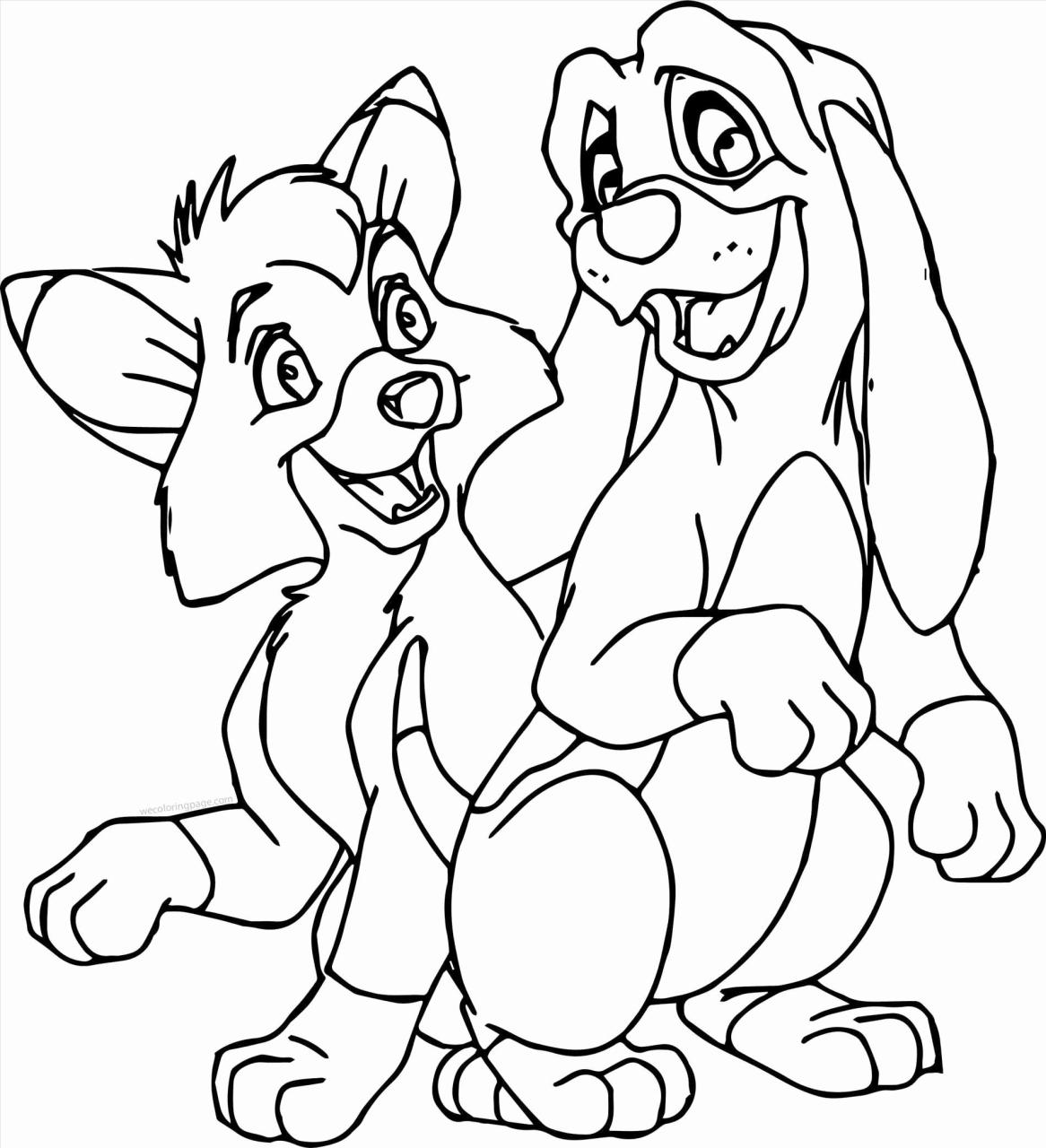 Fox and the Hound Coloring Pages Best Coloring Pages For Kids