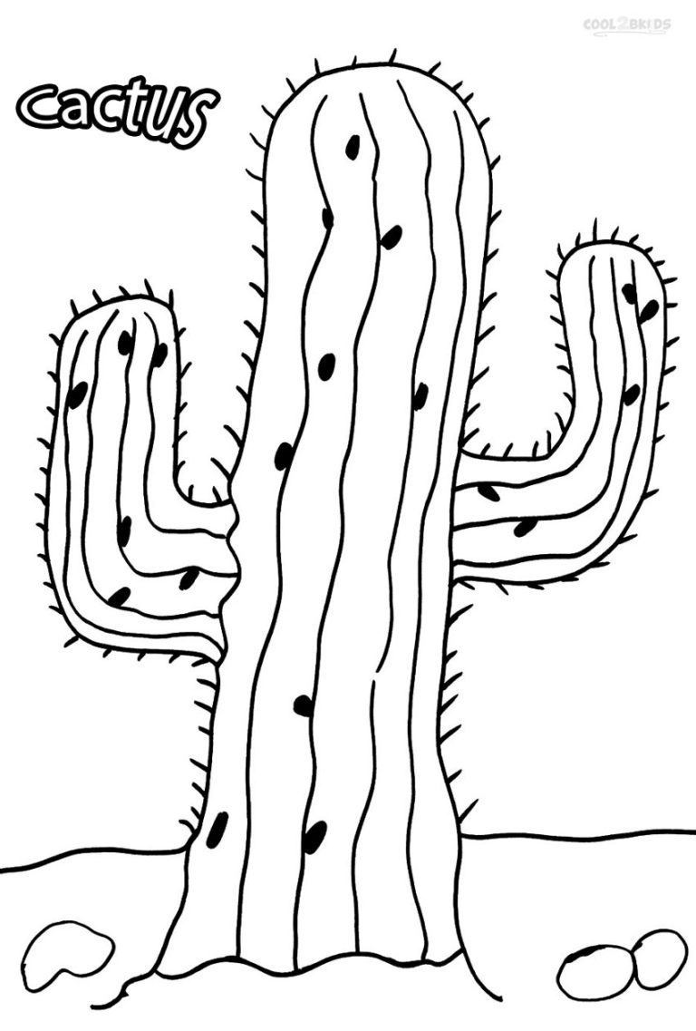 Cacti Coloring Pages