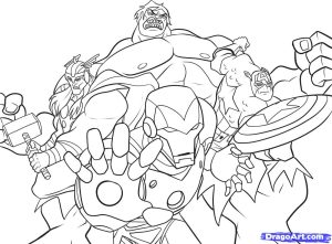 Avengers to print for free Avengers Kids Coloring Pages