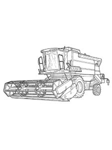 Free Combine Harvester coloring pages. Free Printable Combine Harvester