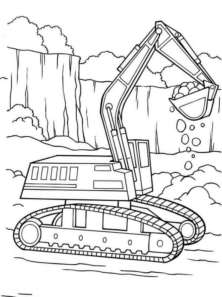Construction Vehicles Coloring Pages
