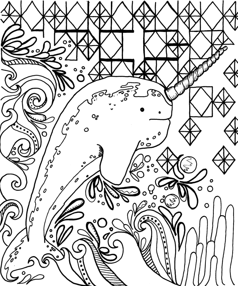 Narwal Coloring Pages
