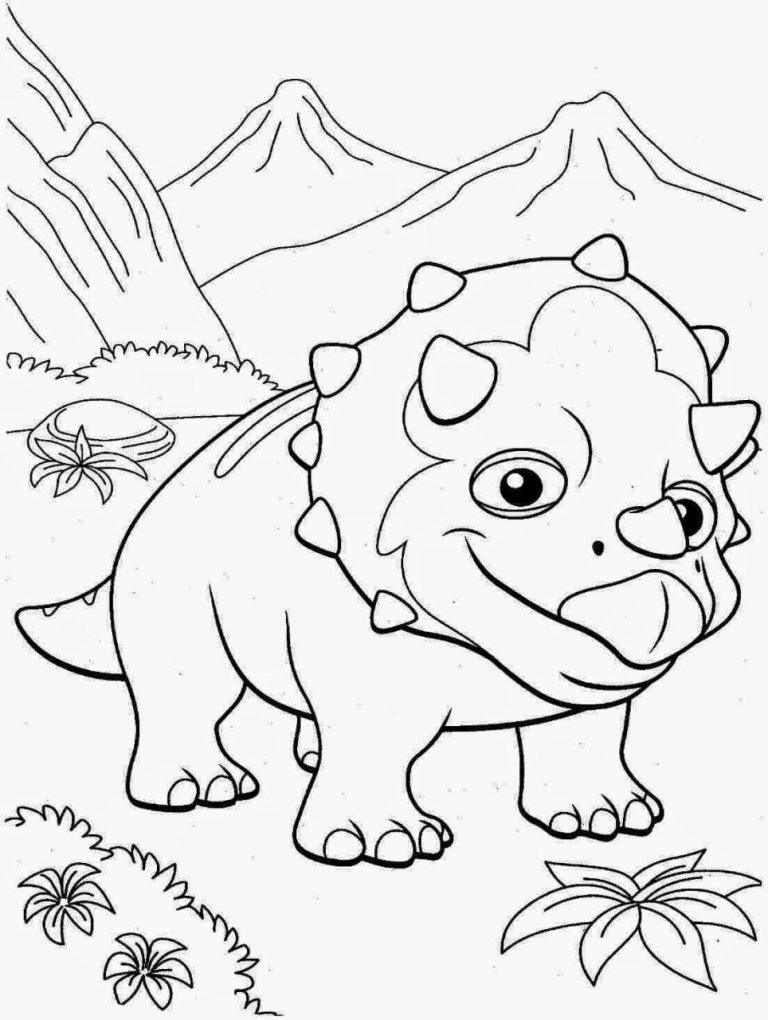 Free Coloring Pages Dinosaurs