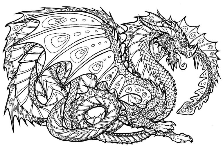 Printable Coloring Pages Dragon
