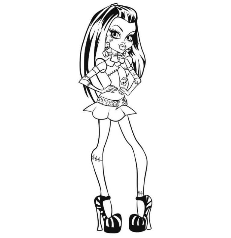 Rainbow High Dolls Coloring Pages