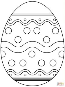 Easter Egg Colouring Pages Part 9