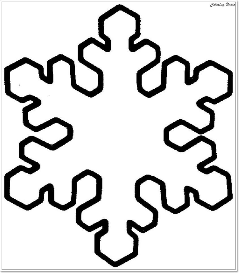 Coloring Pages Snowflake