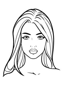 Face coloring pages. Free Printable Face coloring pages.