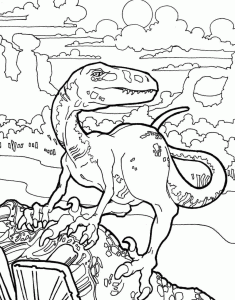 Velociraptor Coloring Pages Best Coloring Pages For Kids
