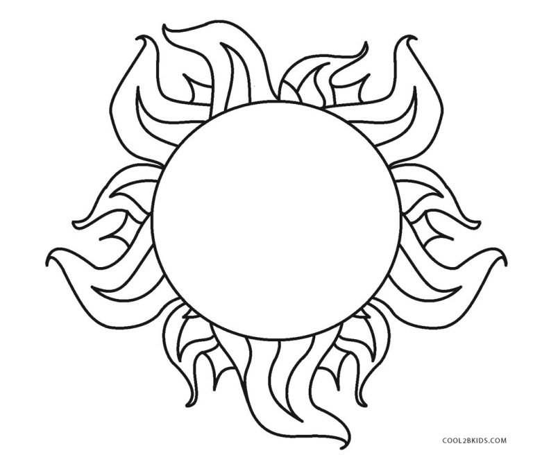 Sunshine Coloring Page