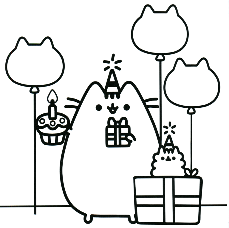 Pusheen Cats Coloring Pages