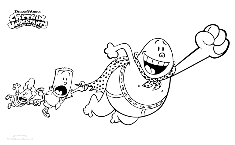 Coloring Pages Of Captain Underpants