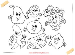 Coloring Book Pdf Fruits And VegetablesStrawberry Coloring Pages