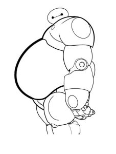Funny Baymax Coloring Page Free Printable Coloring Pages for Kids