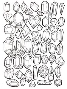 Gemstones coloring pages. Free Printable Gemstones coloring pages.