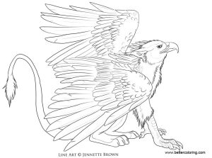 Griffin Coloring Pages by sugarpoultry Free Printable Coloring Pages