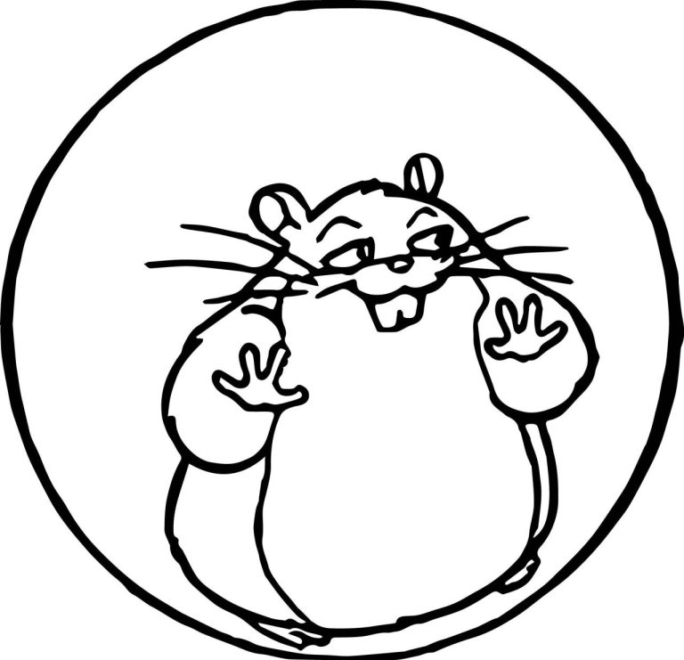 Hampster Coloring Pages