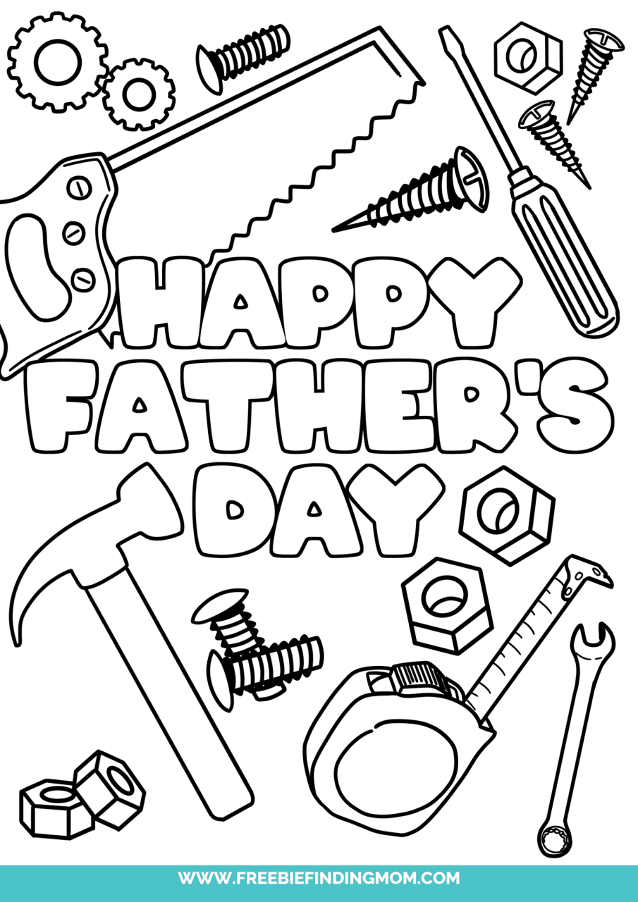 3 Free Happy Father's Day Coloring Pages Freebie Finding Mom