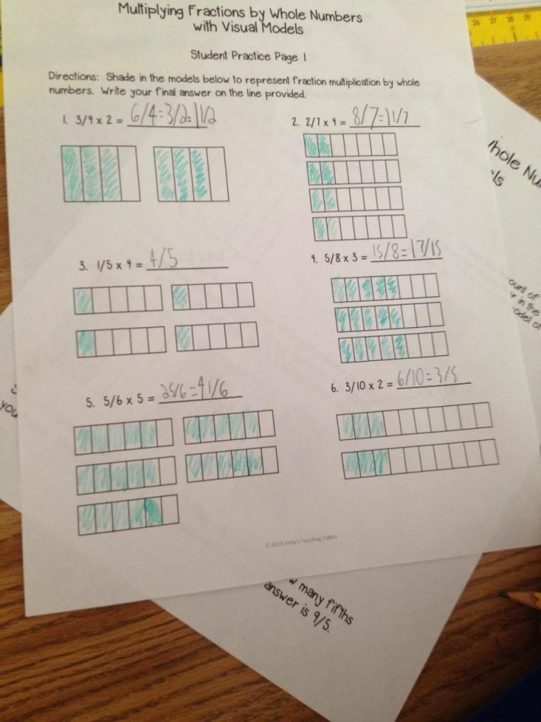 Visual Multiplication Worksheets