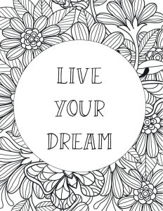 50 Best Printable Inspirational Quote Coloring Pages World of Printables