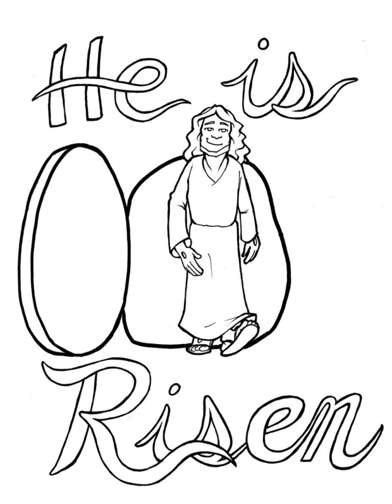 Jesus Has Risen Coloring Page