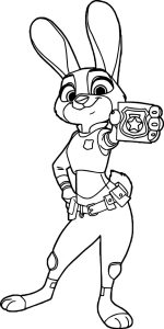 Judy Hopps Coloring pages 35 Print Color Craft