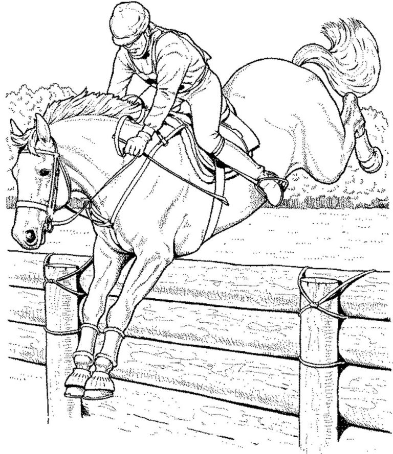 Coloring Page Horses