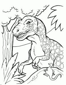 Free Dinosaur Printable Coloring Pages Coloring Home