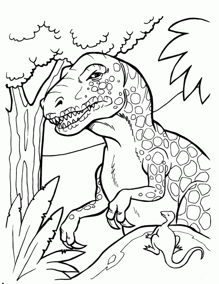 Printable Coloring Pages Dinosaur