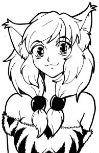 14 Pics Of Cute Anime Cat Girls Coloring Pages Cute Anime Chibi