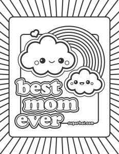 Best Mom Coloring Pages Coloring Home