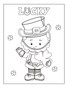 Free St Patrick's Day Coloring Pages For Kids The pot of gold